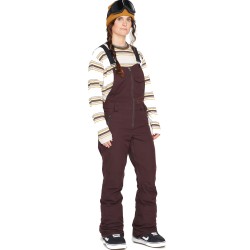 VOLCOM Swift Bib Overall - Γυναικείο παντελόνι snow - Black Plum