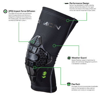 Demon Hyper-Comb Elbow Pad - snowboard & mtb elbow pads