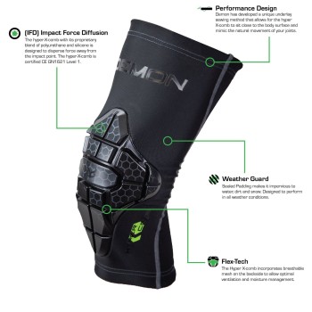 Demon Hyper-Comb Knee Pad - snowboard & MTB Προστατευτικά γονάτου Demon Hyper-Comb Knee Pad - snowboard & MTB Προστατευτικά γονάτου