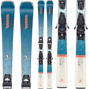 K2 DISRUPTION 78C 3 Women's Skis + ER3 10 Compact Quikclik