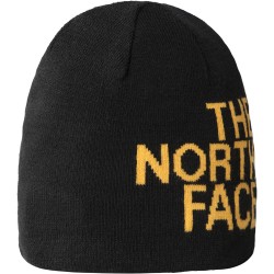 THE NORTH FACE Reversible TNF Banner Beanie - TNF Black/Summit Gold
