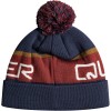 QUIKSILVER Summit Fold-Over Fleece Beanie -Ruby Wine