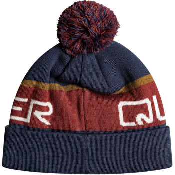 QUIKSILVER Summit Fold-Over Fleece Beanie -Ruby Wine