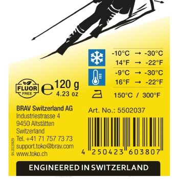TOKO Base Performance Hot Wax Blue - 10°C / -30° 120g