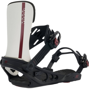 K2 Meridian - Black/White - Women's Snowboard Bindings 2024