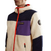 NAPAPIJRI Yupik Full-Zip Hoodie 3 - Men's Fleece Hoodie - White Blue Cb