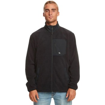 Quiksilver Collar Full-Zip - Fleece for Men - Black