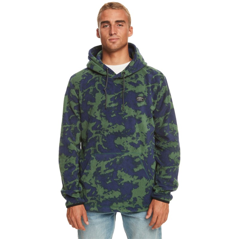 Quiksilver Essentials polar Aop Hood - Fleece for Men - Greener Pasture Storm Riders