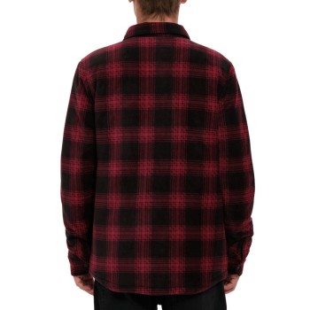 VOLCOM Bowered Fleece Over-Shirt - Men's fleece jacket - Wine