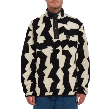 VOLCOM Error92 Pullover - Mock Neck Fleece - Dirty white