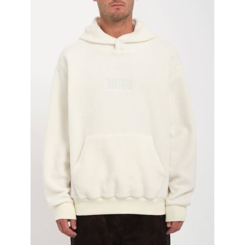 VOLCOM Iso91 - Ανδρικό φλίς με κουκούλα - Dirty White