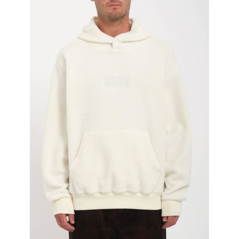 VOLCOM Iso91 - Ανδρικό φλίς με κουκούλα - Dirty White