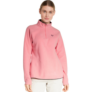 Ziener Jemila - Women's Half zip fleece Polartec® - Pink Vanila