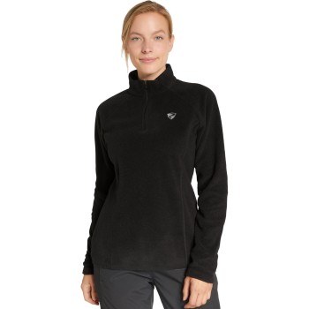 Ziener Jemila - Women's Half zip fleece Polartec® - Black