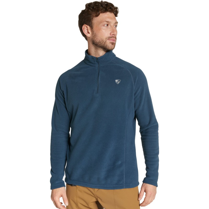 Ziener Jomar - Men's Half zip fleece midlayer - Hale Navy