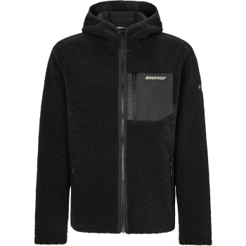 Ziener Juha Man - Zip Up Sherpa Fleece for Men's - Black