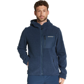 Ziener Juha Man - Zip Up Sherpa Fleece for Men's - Hale Navy