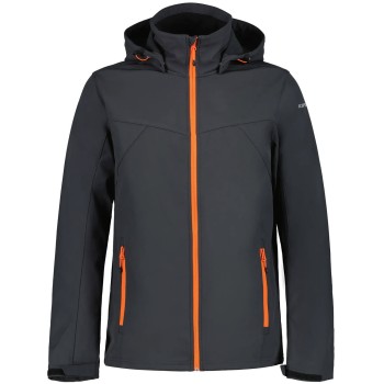 ICEPEAK Brimfield 2 - Aνδρικό softshell jacket - Black orange ICEPEAK Brimfield 2 - Aνδρικό softshell jacket - Black orange
