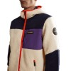 NAPAPIJRI Yupik Full-Zip Hoodie 3 - Men's Fleece Hoodie - White Blue Cb