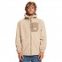 Quiksilver Clean Coasts FZ Solid - Ανδρική ζακέτα κουκούλα Sherpa fleece - Plaza Taupe