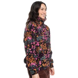 ROXY Live Out Loud - Γυναικείο Fleece - Anthracite Floral Daze