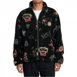 RVCA Groove - Ανδρικό Sherpa φλίς - Black