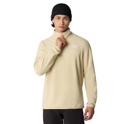 THE NORTH FACE Men's 100 Glacier 1/4 Zip Fleece - Gravel
