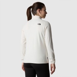 THE NORTH FACE Women's 100 Glacier 1/4 Zip Fleece - Gardenia White 