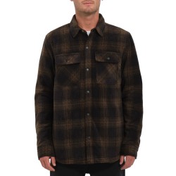 VOLCOM Bowered Fleece Over-Shirt - Ανδρικό fleece jacket - Bison