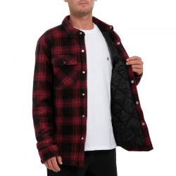 VOLCOM Bowered Fleece Over-Shirt - Ανδρικό fleece jacket - Wine