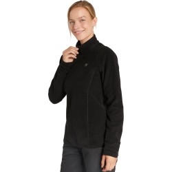 Ziener Jemila - Γυναικείο 1/4 zip φλίς Polartec® - Black