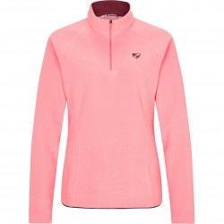 Ziener Jemila - Γυναικείο 1/4 zip φλίς Polartec® - Pink Vanila