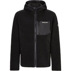 Ziener Juha Man - Ανδρική ζακέτα κουκούλα Sherpa fleece - Black