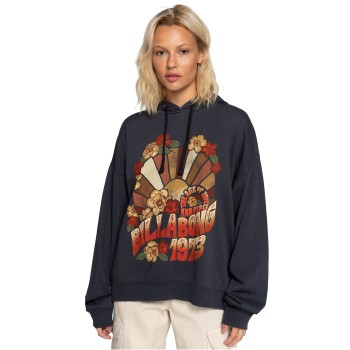 Billabong Keep Ridin - Oversized Hoodie for Women - Black Sands