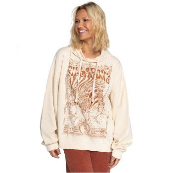 Billabong Keep Ridin - Oversized Hoodie for Women - Αntique white