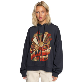 Billabong Keep Ridin - Oversized Hoodie for Women - Black Sands