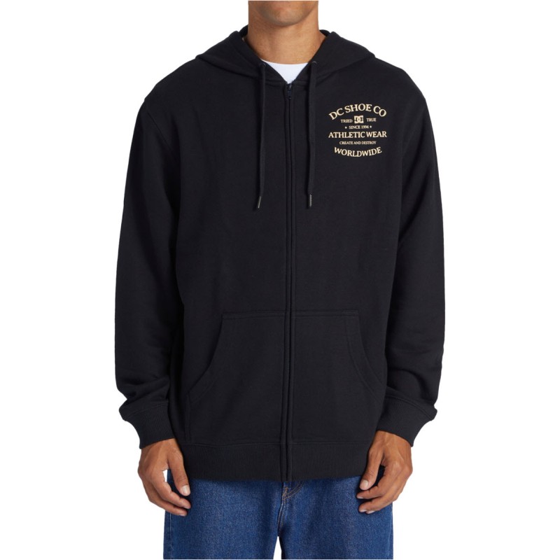 DC World Renowned - Zip Up Hoodie for Men - Black