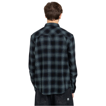 ELEMENT Tacoma - Long Sleeve Flannel Shirt for Men - Gradient Plaid Agave Green