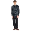 ELEMENT Tacoma - Long Sleeve Flannel Shirt for Men - Gradient Plaid Agave Green