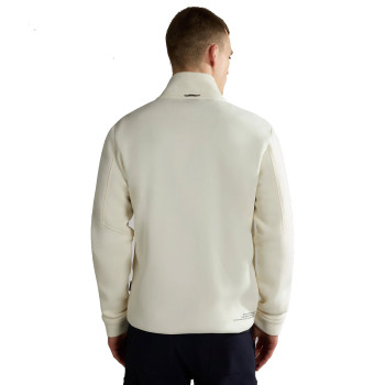 NAPAPIJRI B-Argus - Men's Full Zip Sweatshirt - White Whisper