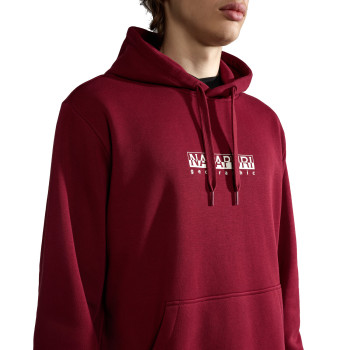 Napapijri B-Box - Men's Hoodie - Vint Amaranth