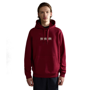 Napapijri B-Box - Men's Hoodie - Vint Amaranth