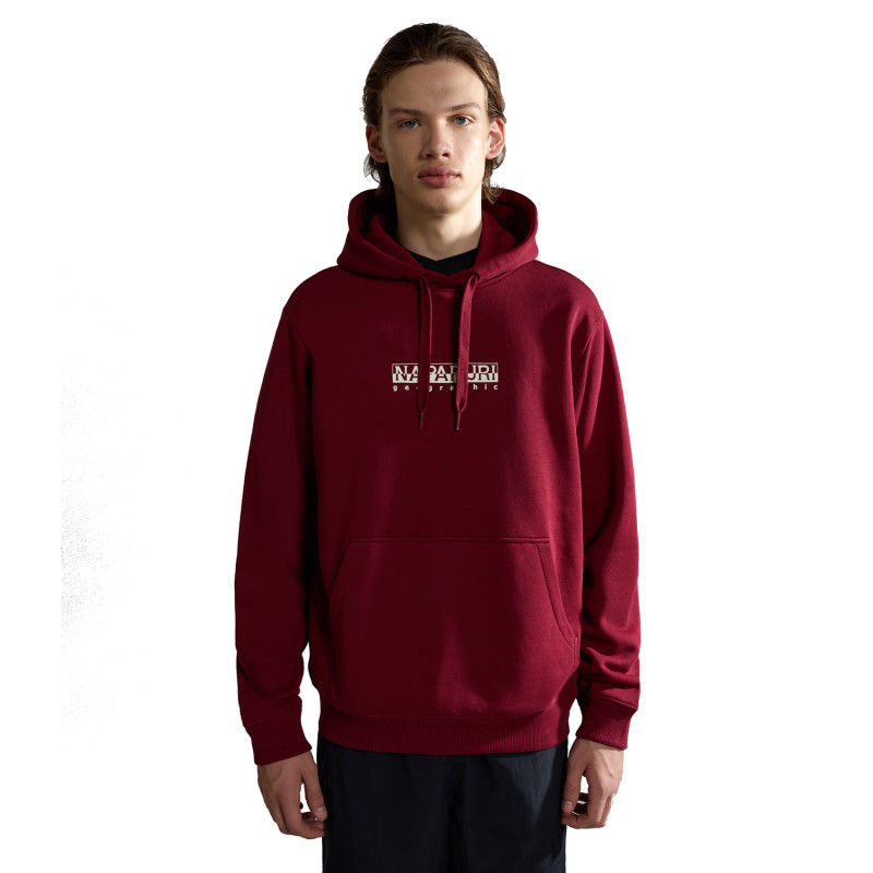 Napapijri B-Box - Men's Hoodie - Vint Amaranth