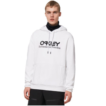 OAKLEY Rider Long 2.0 Hoodie - Men's Hoodie-  White/Black