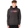 OAKLEY Teddy Full Zip Hoodie - Ανδρική Ζακέτα φούτερ- Dark Gray Heather/American Flag