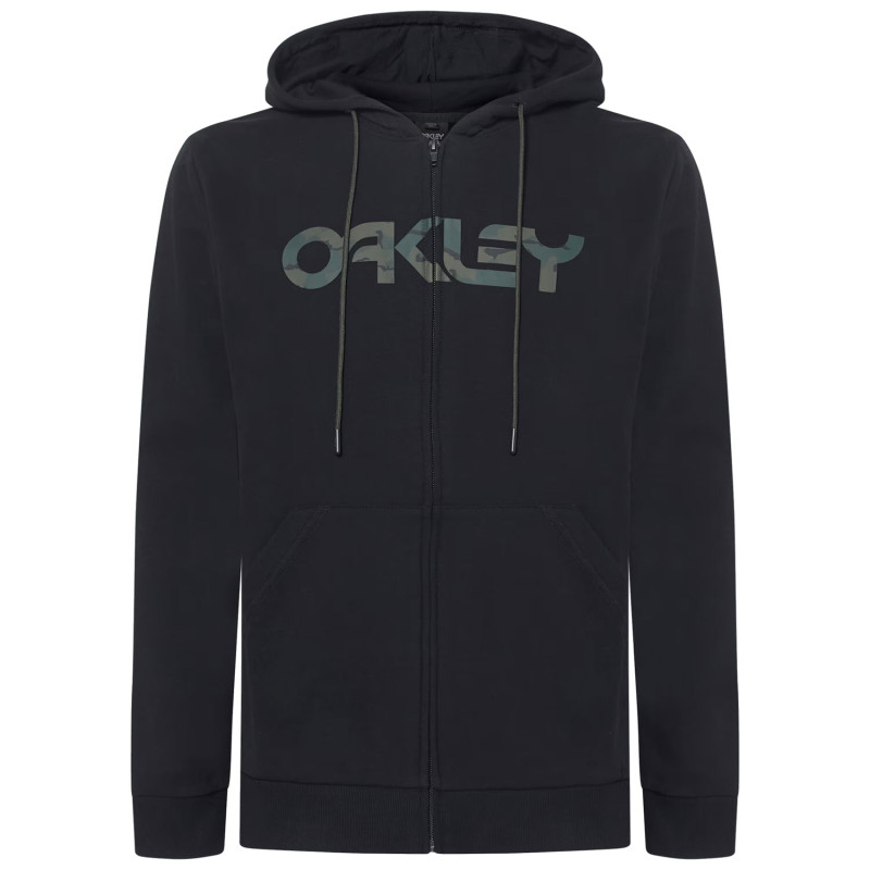 OAKLEY Teddy Full Zip Hoodie - Men's Full Zip Hoodie- Black/B1B Camo Hunter
