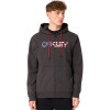 OAKLEY Teddy Full Zip Hoodie - Men's Full Zip Hoodie-  Dark Gray Heather/American Flag