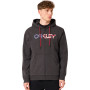 OAKLEY Teddy Full Zip Hoodie - Men's Full Zip Hoodie-  Dark Gray Heather/American Flag