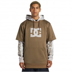 DC Dryden - Technical Double Layer Hoodie for Men - Sand Stone