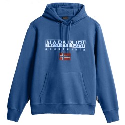 NAPAPIJRI B-Ayas 1- Men's Hoodie Sweatshirt - Blue Horizon